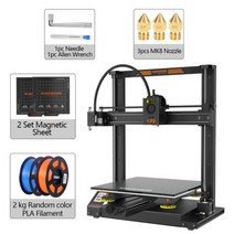 KINGROON 3D 프린터 KP5L 티타늄 압출기 빠른 조립 금속 프레임 유리 플레이트 FDM 3D 인쇄 300x300x330mm 업그레이드 전원 공급 장치, CN, KP5L add 2Mag 2PLA