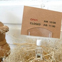 카페 커피숍 쿠폰 꽂이 집게 2P 집게형 꽂이 쇼클립, 제품선택, 집게중+꽂이대