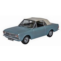 [교쇼] OXFORD 포드 코티나 MkII 컨버터블 블루 밍크 1/43 다이캐스트 OX43CCC001A, 단품