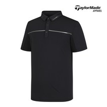 남성 라인 포인트 카라 반팔 티셔츠 TMTYL2343-199