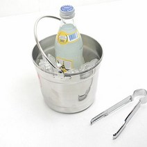 스텐아이스버킷1p(소) 얼음보관통 아이스 양주 손잡이, 코맨드:스텐아이스버킷1p(소)