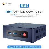 미니PC 데스크탑 고사양 Beelink mini s windows 11 인텔 11th 셀러론 n5095 8gb ddr4 128gb256gb ssd 게임용 컴퓨터 vs u59, 8GB DDR4 128GB SSD, 우리를