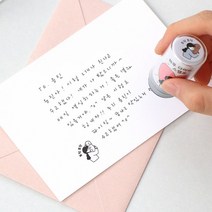 아이코닉 하루다이어리 잉크내장형 스탬프 6공리필속지 크리스마스선물 일기 다꾸, 1개, 토닥토닥