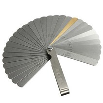 테퍼 테이퍼 간격 게이지 틈새 데파 32 블레이드 범위 파인더 Feeler 밸브 교육 조합 미터법 Imperial Gapped Filler Measure테퍼 Measure, 한개옵션0