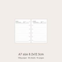 2023년 엔틱다이어리 패브릭다이어리고품질 링 바인더 노트북 A5 개인 A6 A7 A8 크기 삽입 리필 루스 리프, 16 A7 Ruled