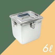 그린킵스 냉장고용 올스텐 밀폐용기 김치통 6리터, 단품