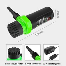1마력모터 수중펌프 양수기7/10/15meter DC12V 어댑터 마이크로 자체 프라이밍 펌프 커팅 머신 DIY 잠수정, [03] 15 meter