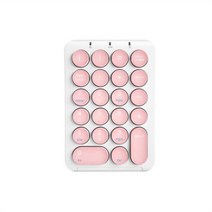 BOW 소음 적은 숫자 무선 키보드 넘버 패드, Keypad HW159 핑크