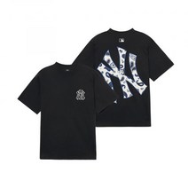 엠엘비 MLB 페이즐리 클리핑 로고 반팔 티셔츠 NY (Black) 3ATSI0333-50BKS 173000