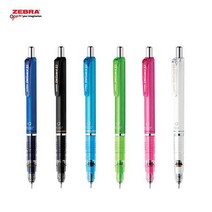 제브라 델가드 샤프 0.3 0.5 0.7 컬러샤프 (6컬러), 0.5mm-핑크