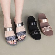 분홍슈즈 스톤 푹신한 여성 슬리퍼 통굽 쪼리 샌들