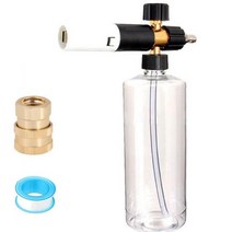 세차 용 압력 와셔 폼 캐논 새로 업그레이드된 잘 밀봉 된 커넥터가 있는 스노우 폼 랜스 14 인치 퀵 커넥터 호환, C