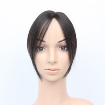 여우가발 인모100% 사방커버 불파트 에어 탑피스 [CW8023], 5cm×6cm / 24cm, 진한갈색