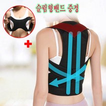 헬스앤발란스 어깨교정밴드 자세교정기, XL