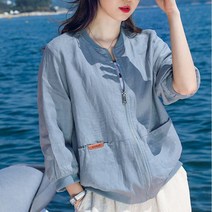 레이스핑크 루즈핏자켓 여성린넨자켓 오버핏자켓 린넨자켓 중년봄자켓 3XL 데일리 리넨자켓 체크 77사이즈 린넨숏자켓 롱