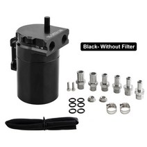 오일세퍼레이터 호환 범용 배플 알루미늄 오일 트랩 저수지 연료 캐치 탱크 에어 필터 레드 블랙 블루 실버, 06