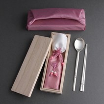 물결거북 칠보 특 은수저 1벌 99% (1인용) 부모님생신 창립기념품 퇴직자선물 결혼예물 답례품 기념일 칠순 VIP선물 숟가락1개+젓가락1매+수저집+보증서+오동나무함+보자기포장, 청색수저-블루보자기-분홍주머니-인쇄있음-시안확인