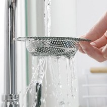 음식찌꺼기 스텐3종 전체타공거름망 싱크대 배수구 배수구필터 싱크대 음식물쓰레기 분리수거, 소형(1082-1)