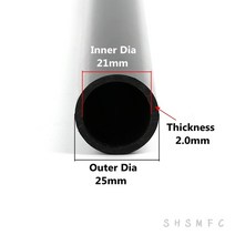농업용 호스 양수기 고무 농약 관수자재 1PC 밖으로 직경 20-50mm 검은 PVC 파이프 길이 50cm 농업 정원 관, 02 Outer Diameter 25mm_01 50CM