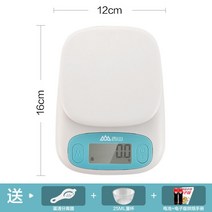 계량저울 제빵 커피 전자 미니 소형 계량, 스카이블루 (범위 0.1g~5kg) 배터리방식
