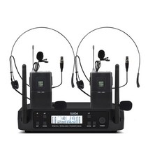 무선마이크 이동식 방송 유튜브 스마트 블루투스 마이크 glxd4 glxd24 2 무선 uhf 시스템 shure glxd4 sm58 beta58a 무대 공연용 핸드헬드 2개, 헤드셋(640-690)