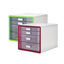 시스맥스 my MINI 소품함4단 58001 반투명, RED, 4단