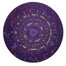 카드보드게임 루미큐브클래식 체스판 카드게임 round pendulum point rubber pad tarots card pad runes 제단 테이블 매트 magic, 없음