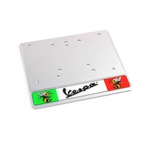 베스파 번호판 이탈리아, (02)블랙, 1개