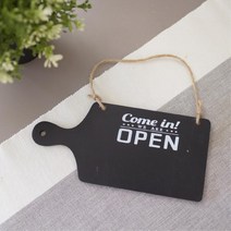 매장 칠판 사인보드 OPENCLOSED 팻말 커피숍 문장식 문패 안내 미니현판 표시