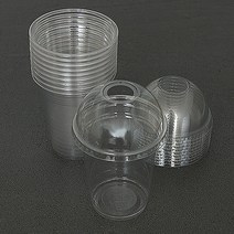 PET 쿨러 아이스컵 14oz 10Set 일회용컵세트 뚜껑포함