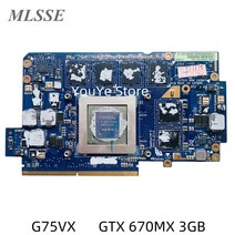 노트북 외장 그래픽카드 외장형 원본 asus g75vx 그래픽 카드 방열판 팬 g75vx mxm192bit n13e-gr-a2 gtx 670mx 3gb ddr5 fast, 1개