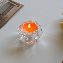 루나 고투명 유리 캔들홀더 티라이트 양초받침