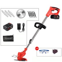 아세아관리기 미니관리기 소형트랙터 다기능 무선 정원 잔디 울타리 트리머 36V 7000mAh 리튬 배터리 깎는, 01 1 Battery