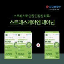 테아닌카페인 불안정 불안증상 신경성 스트레스완화제 L테아닌효능 긴장완화제 안절부절 범불안 감정 기복 조절 화를다스리는법 심장 두근거림 지친 하루 불안한 신경 마음 불안 초조 심신, 2+1(3개월분), 2개