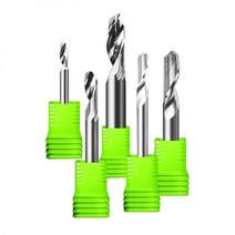 플런지쏘 1 개 3.175 4 5 6 8mm 단일 플루트 밀링 커터 알루미늄 CNC 공구 솔리드 카바이드 복합 패널, 8x32