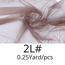 최신 Plussign-1/4 야드 헤어 위빙 그물망 스위스 레이스 소재 지하실 재단 가발 만들기위한 정면 폐쇄, 04 0.25Yard-2L