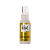 Plaid 갤러리 스테인 글라스 펜 2oz 색상선택 글라스 데코 스테인글라스 물감, 5 Metallic Gold
