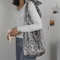 파이톤 뱀 비늘 패턴 가방