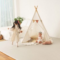 파스텔드림 층간소음매트 아기 유아 틈새없는 항균 풀커버 폴더 놀이방 거실 빅매트 밀림방지, 아이보리