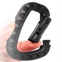 플라스틱 캠핑 비너 3개