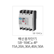 [서울산전주식회사] 산업용 배선용차단기 SB-104Ca 4P50A 14kA 경제형 차단기 MCCB 서울산전배선차단기