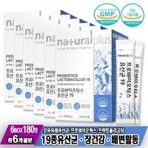 락토바실러스플란타럼 갈락토올리고당 내추럴플러스 프로바이오틱스 유산균 19 30포 6박스