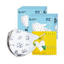 뷰라뷰 3D형 뚜니 마스크 1-3세용, 50매입, 2박스, 마시멜로