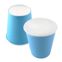 attizone 종이컵1줄(50개입) 칼라종이컵 색종이컵 13칼라 국내산 교재, 하늘(50개입)