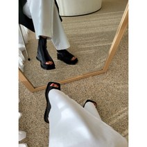 설세라 / 토오픈 가보시 스판 삭스 앵클부츠