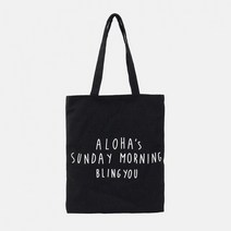 레터링 데일리백 에코백 지퍼형 팬시에코백