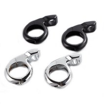 2pcs 1 25mm 오토바이 알루미늄 핸들 바 10mm 미러 어댑터 회전 신호 마운트 브래킷 클램프, 크롬