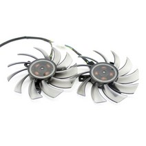 T128010SH 75MM 쿨러 팬 ASUS MSI GTX 1050 TI RADEON SAPPHIRE 6930 7850 GTX 550 750 770 TI HD 7870 비디오, 2PCS