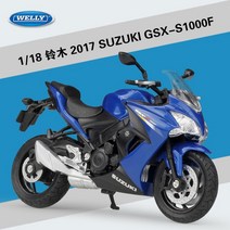 WELLY 1:18 야마하 2020 YZF-R6 다이 캐스트 오토바이 모델 Workable 쇼크 업소버 장난감 선물 컬렉션 B672, 04 2017 GSX-S1000F