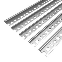 알루미늄 실버 라운드 재료분리대(3 5 8 10 12mm) 2.4M _모서리마감 코너비드 코너몰딩 타일몰딩 알루미늄몰딩 꼼꼼이 밴딩 재료분리대 라운드 바닥마감 데코타일 타일재료, 3mm